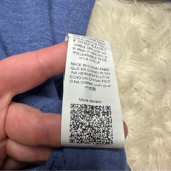 Shein Long Sleeved Shirt Two-Tone Blue & Black Size 7 - Picture 4 of 16